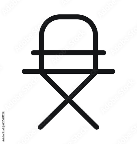Director’s Chair  Vector Outline Icon 