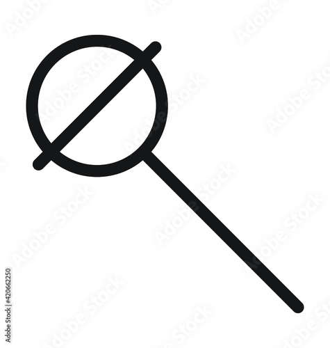 Lollipop Vector Outline Icon