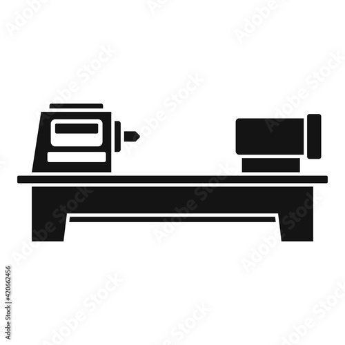 Press lathe icon, simple style