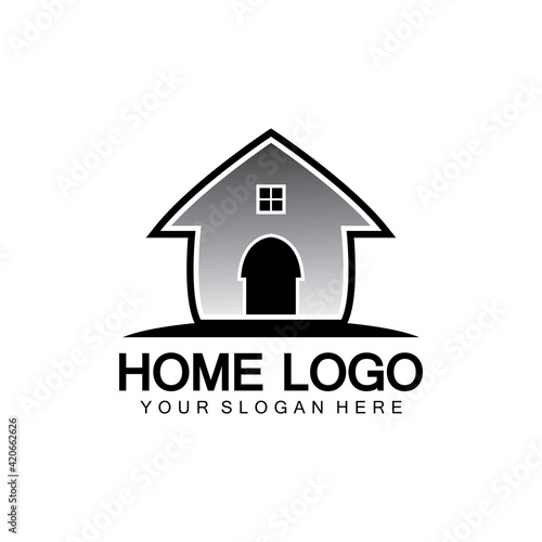 Home logo icon vector illustration design template.Home and house logo design vector, logo , architecture and building, design property , stay at home estate Business logo.