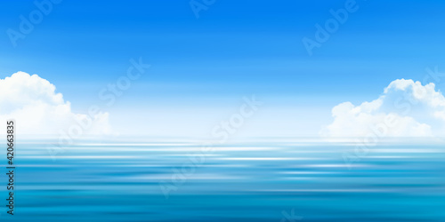  海　波　夏　背景