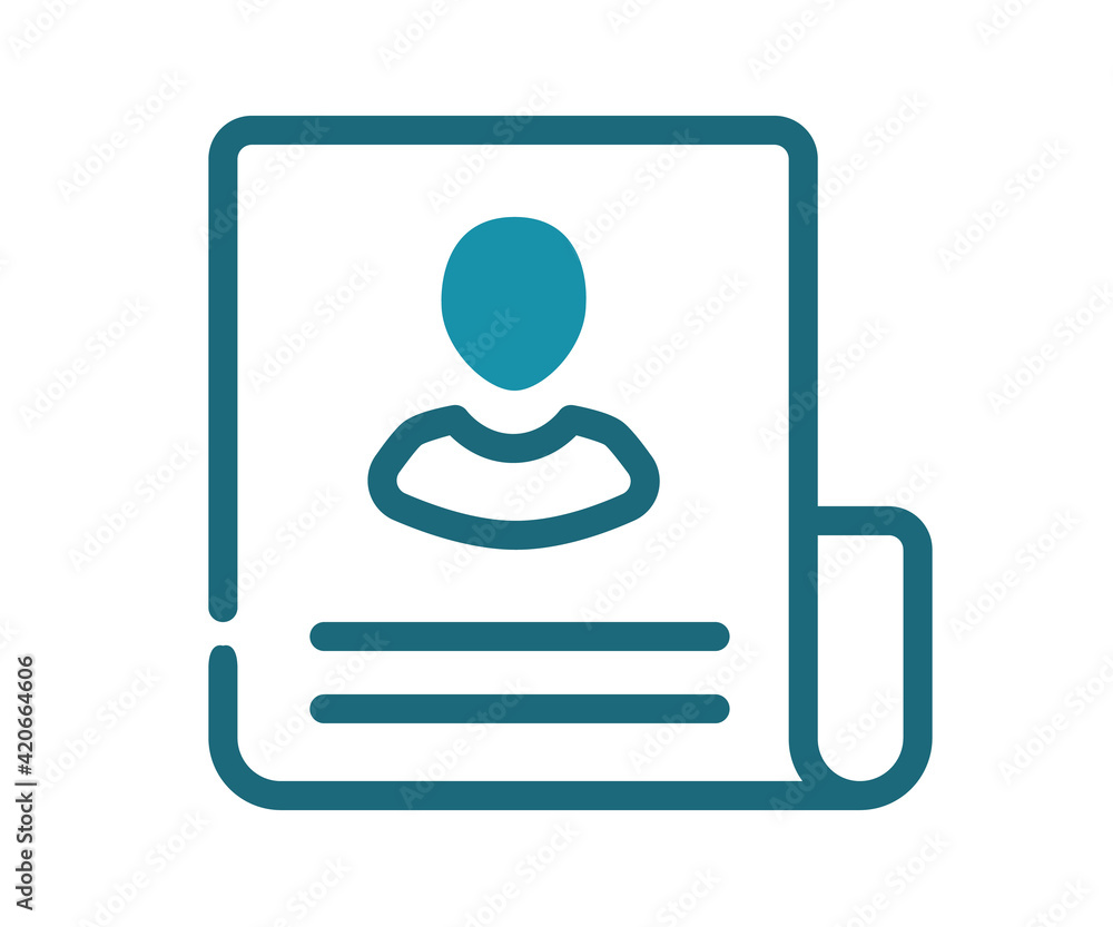 job news document single isolated icon with solid line and dash style job news document single isolated icon with solid line and dash style