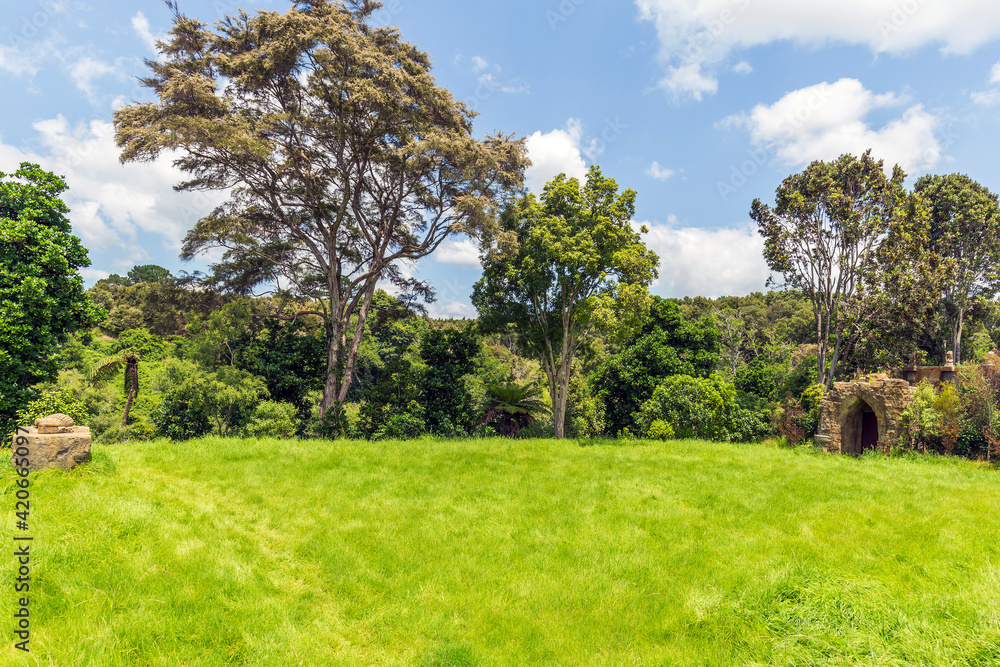 Picturesque Garden in Hamilton Gardens, New Zealand Picturesque Garden in Hamilton Gardens, New Zealand