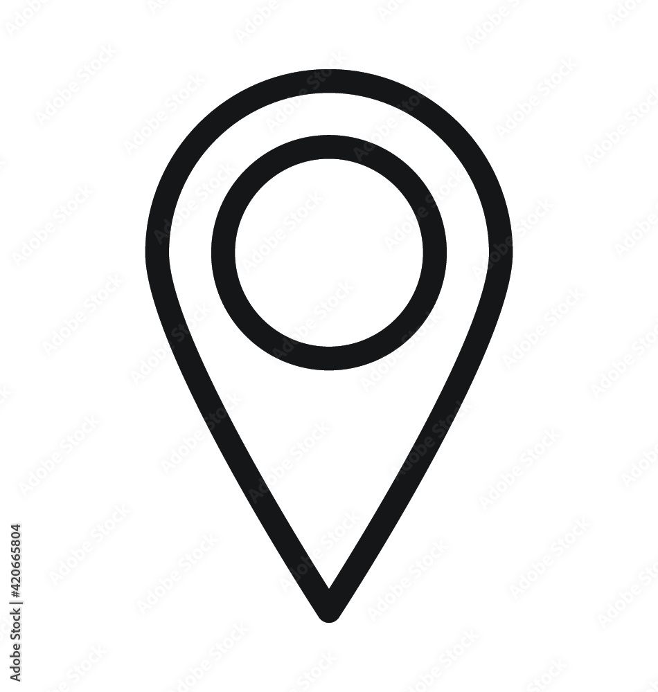 Map Pin Line Vector Icon Map Pin Line Vector Icon