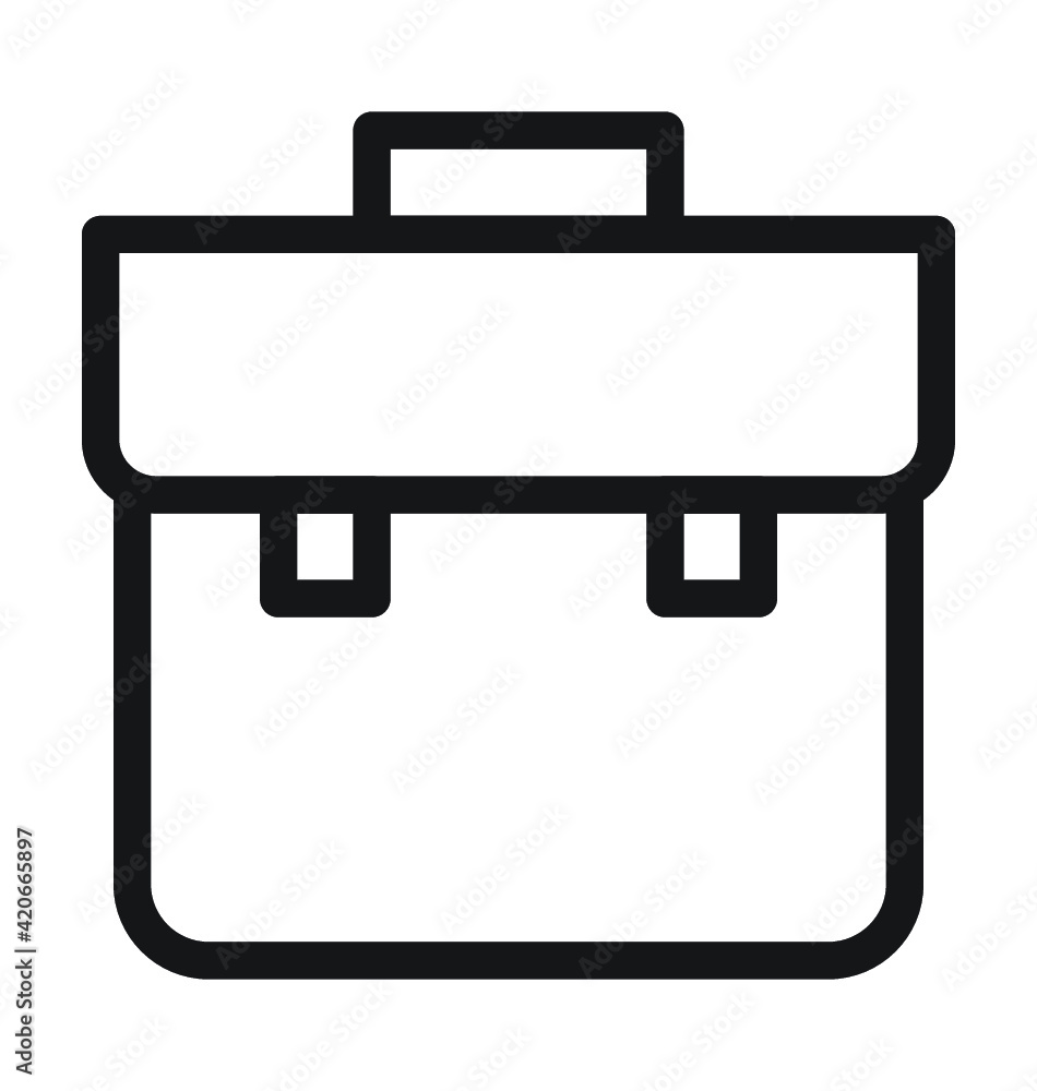 School Bag Line Vector Icon School Bag Line Vector Icon