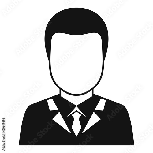 Purchasing manager icon, simple style