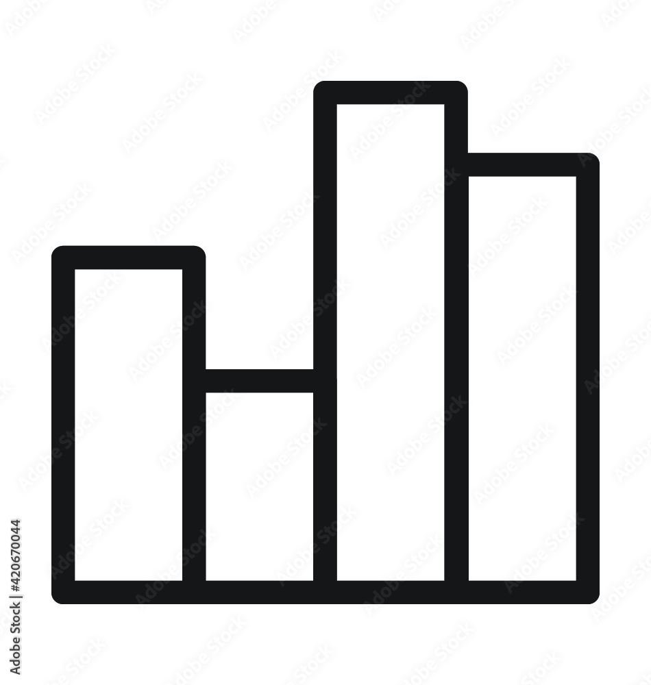 Bars Line Vector Icon Bars Line Vector Icon