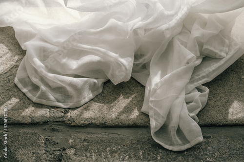 draped