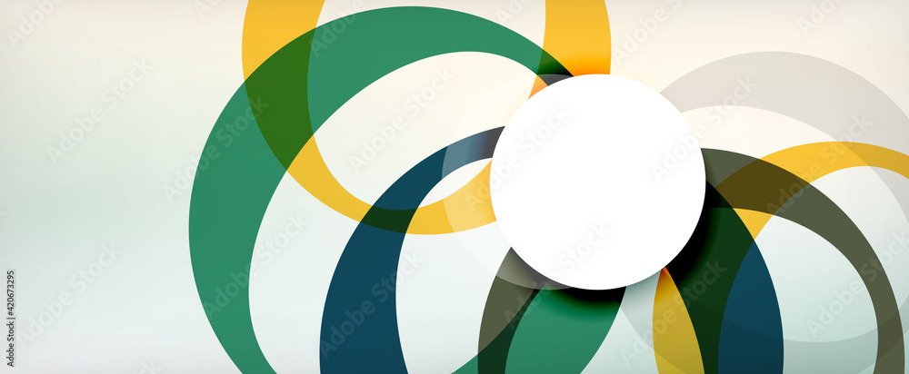 Ring geometric shapes, o letter repetition wallpaper. Abstract background for business or technology presentations, internet posters or web brochure covers Ring geometric shapes, o letter repetition wallpaper. Abstract background for business or technology presentations, internet posters or web brochure covers