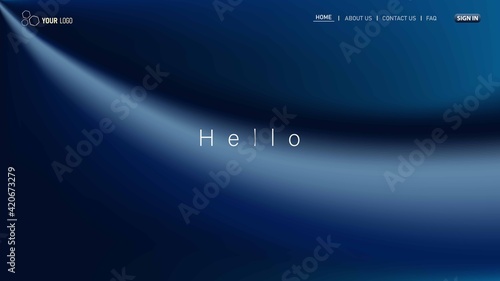 Minimalist landing page background. Website UI design background. Eps 10 vector