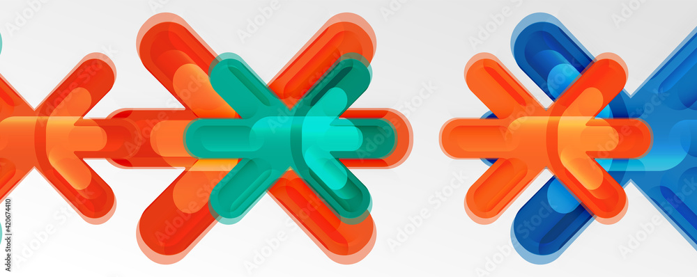 Abstract glossy crosses background for business or technology presentations, internet posters or web brochure covers Abstract glossy crosses background for business or technology presentations, internet posters or web brochure covers