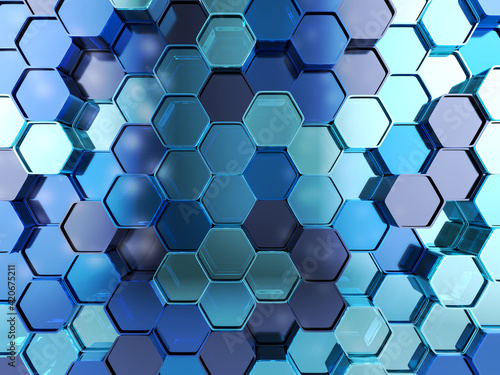 Hexagons background