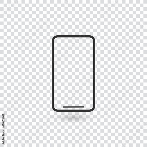 Smartphone line outline sty...