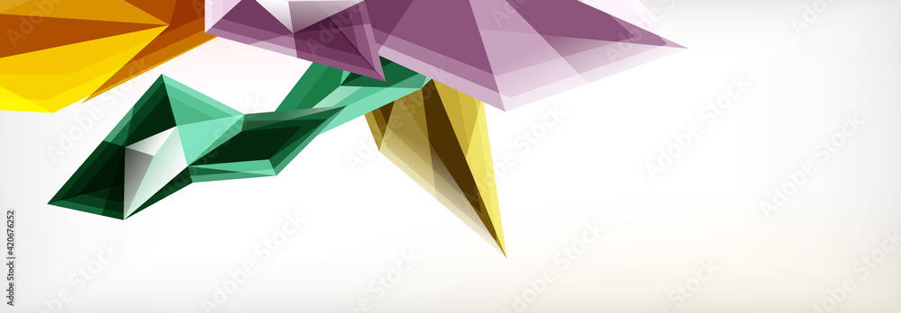 Vector 3d triangles and pyramids abstract background for business or technology presentations, internet posters or web brochure covers Vector 3d triangles and pyramids abstract background for business or technology presentations, internet posters or web brochure covers