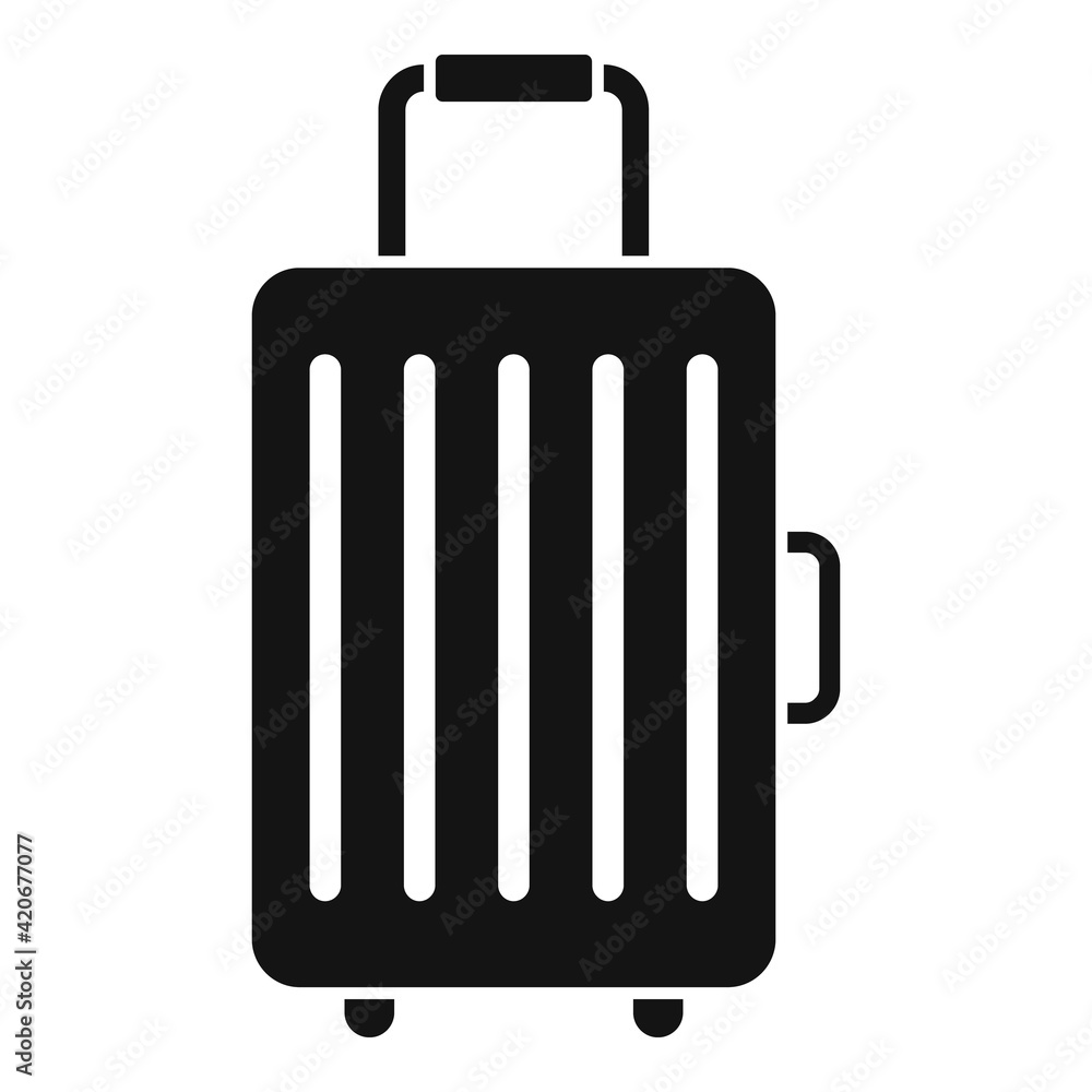 Travel baggage icon, simple style Travel baggage icon, simple style