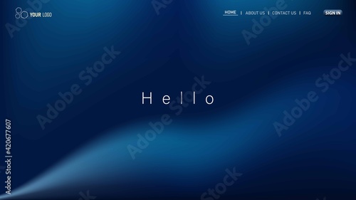 Minimalist landing page background. Website UI design background. Eps 10 vector