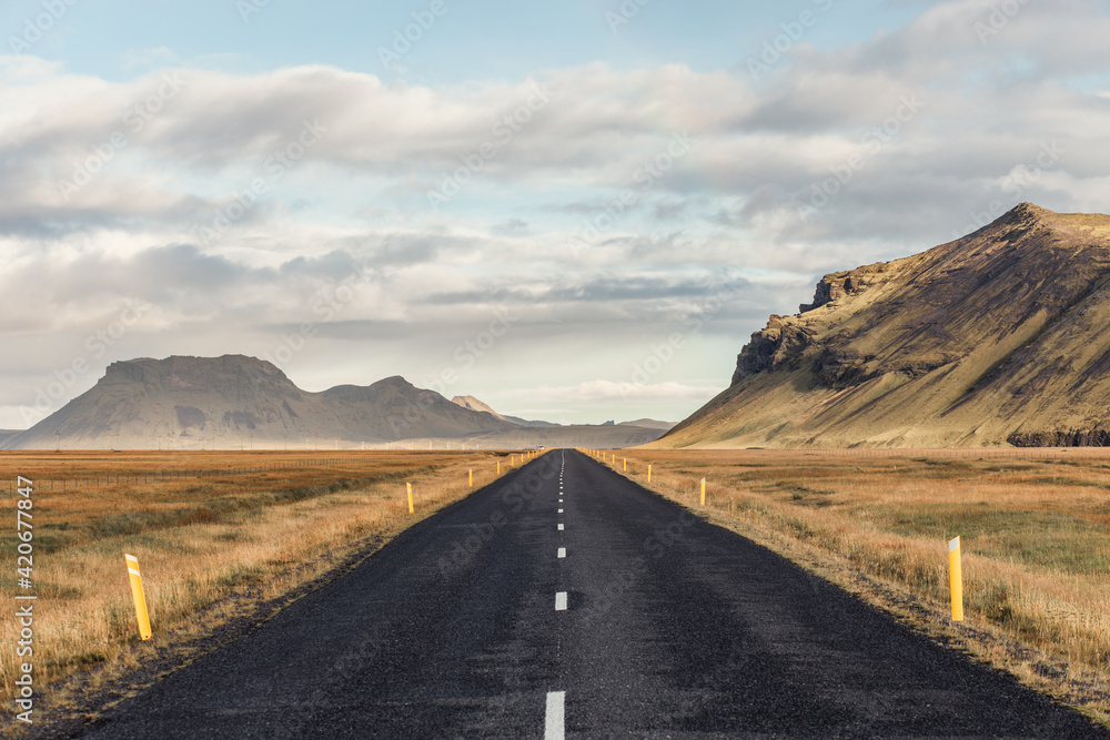 Empty road in Iceland Empty road in Iceland