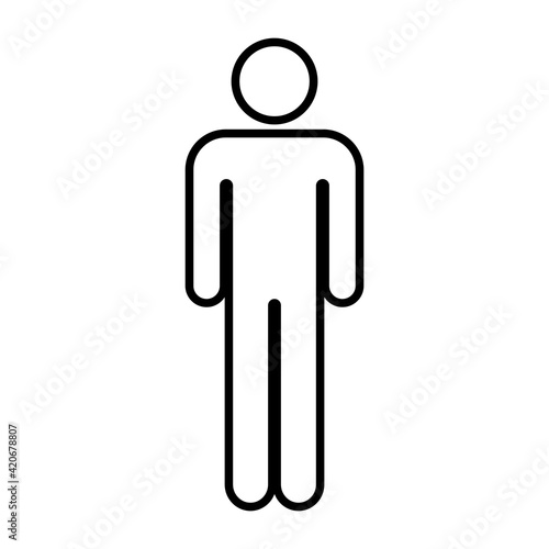 male or man icon vector