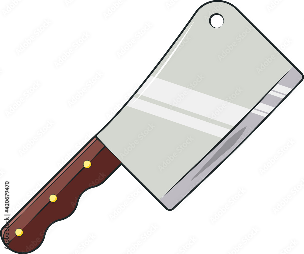 Table knives for cooking. Cleaver, knife, kitchen. Table knives for cooking. Cleaver, knife, kitchen.