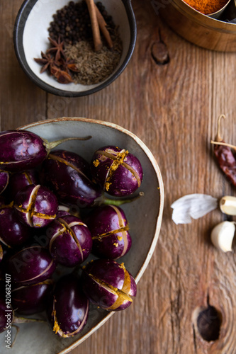 Stuffed Baby Eggplants photo