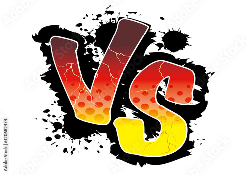 アメコミ風　対決　戦い　VS