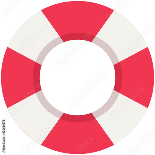 Free Download Inflatable lifebuoy with red and white identification marks. Equipment for rescuing drowning people - GFXLoad