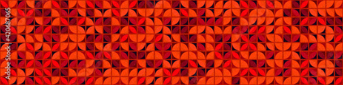 Abstract Geometric Pattern generative computational art illustration