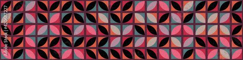 Abstract Geometric Pattern generative computational art illustration