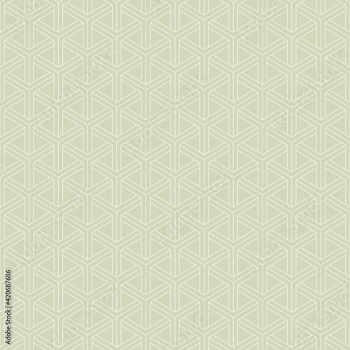 Mesh seamless pattern, beige. A seamless retro pattern with beige geometric motifs.