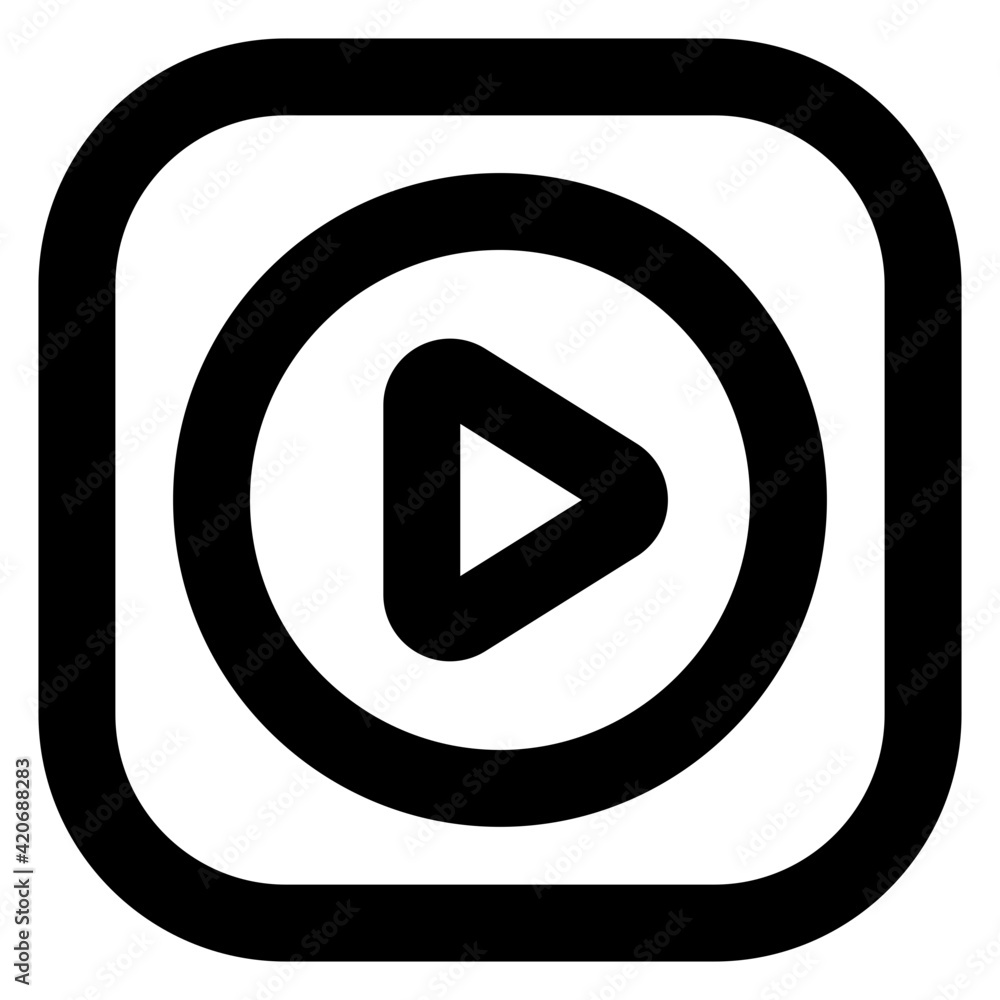 A solid editable icon of video
A solid editable icon of video