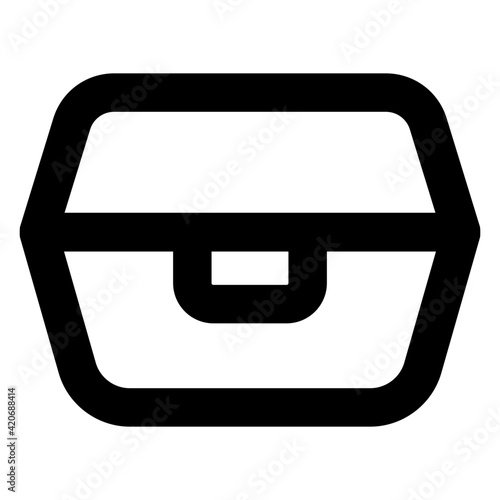 
A solid lunch box icon

