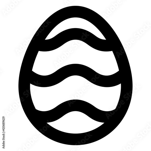 
Icon of easter egg in glyph design

