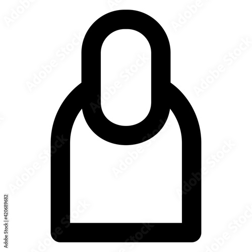 
A finger nail icon in solid design

