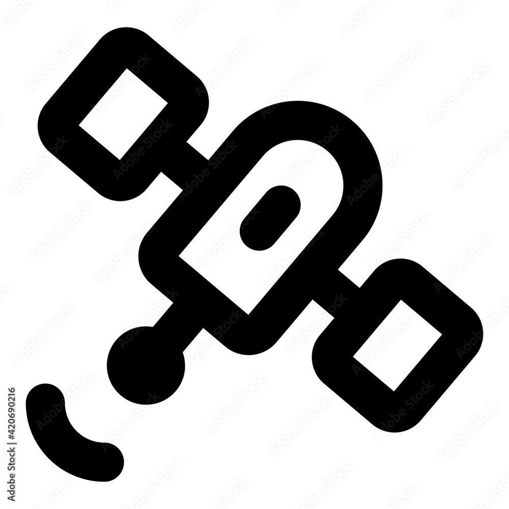 Artificial satellite in solid icon, editable vector
Artificial satellite in solid icon, editable vector