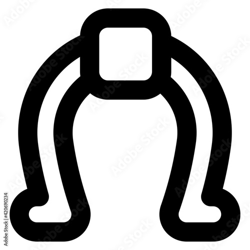 
Trendy solid style icon of iron shoe 

