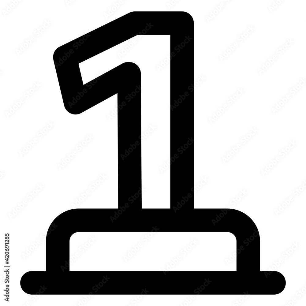 No1 trophy glyph icon, editable vector
No1 trophy glyph icon, editable vector