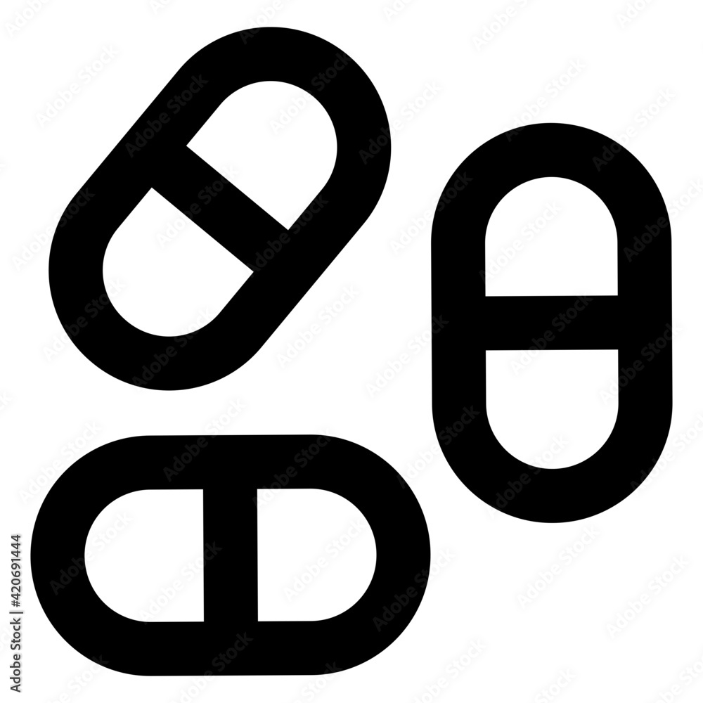 Pills in glyph trendy editable vector
Pills in glyph trendy editable vector