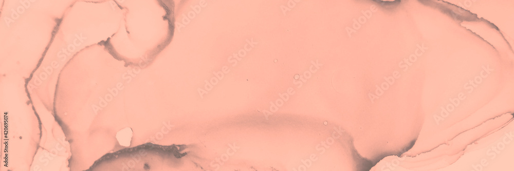 Fototapeta premium Watercolor Banner. Creative Fuchsia Banner.