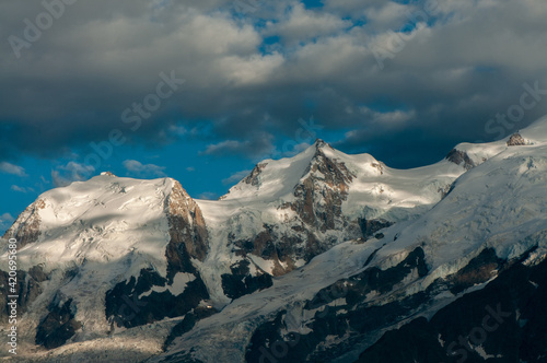 Massif du Mont Blanc en France.