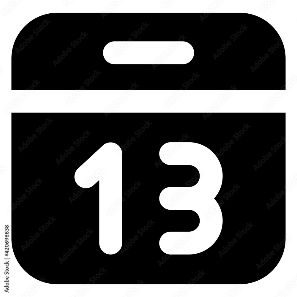 Calendar in trendy glyph icon
Calendar in trendy glyph icon