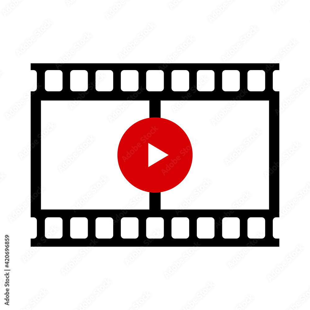 映画フィルムのベクターアイコン Stock Vector Adobe Stock
