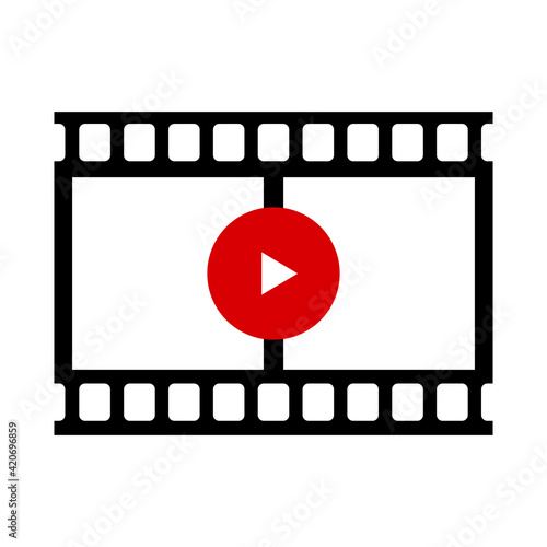 映画フィルムのベクターアイコン