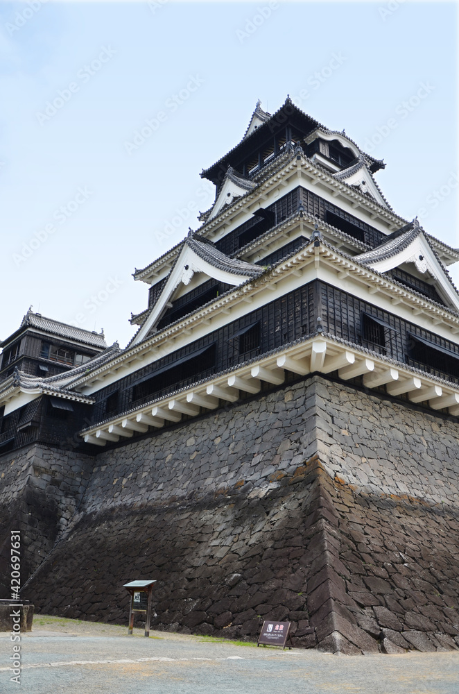 Fototapeta premium 震災前の熊本城(2015年撮影)