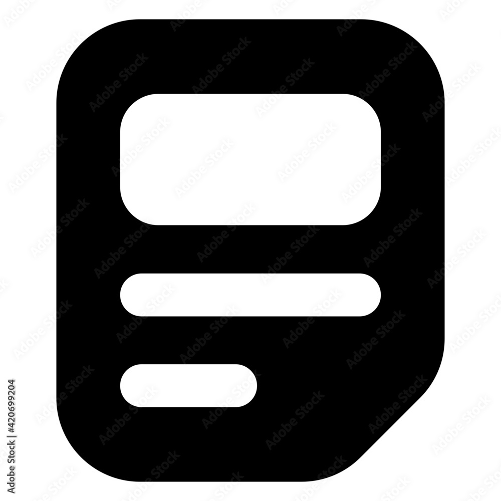 Favourite document in glyph icon, editable vector
Favourite document in glyph icon, editable vector