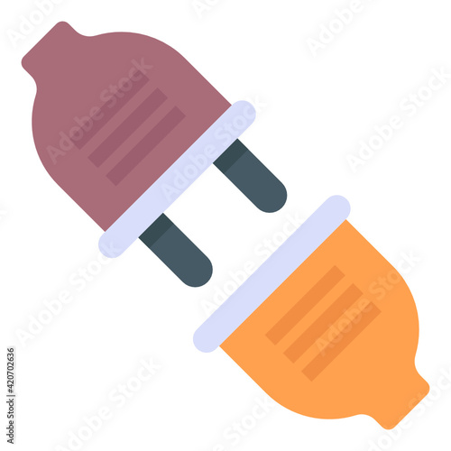 
Connector flat style icon 

