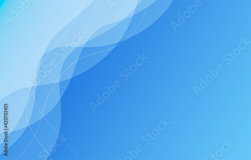 Blue water wave sea line curve background banner vector.