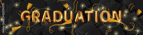 Congratulation graduates 2021 class of graduations. Vector illustration