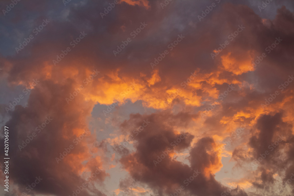 clouds during sunset