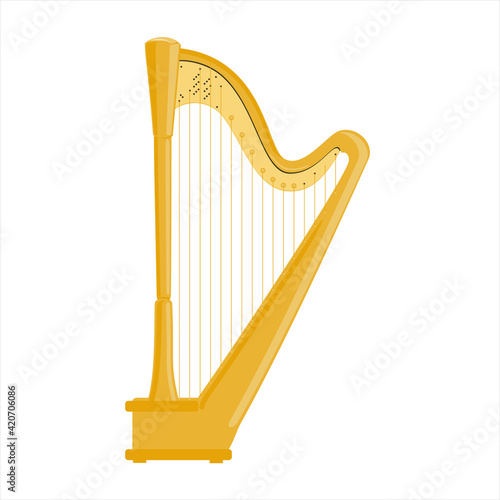 Musical instrument harp