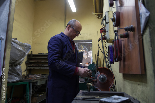 artisan in a small workshop